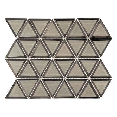 ANDOVA TILES ANDOVA TILES BLEUM 3" x 3" Beveled Glass Novelty Mosaic Tile ANDBLE277